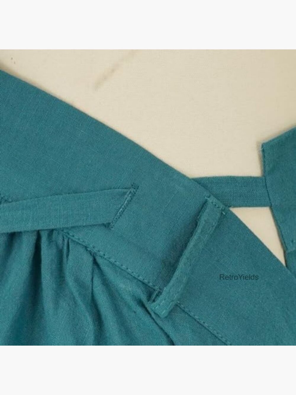 Linen Wrap Maxi Skirt with Pockets A-Line Casual - Picture 4 of 7